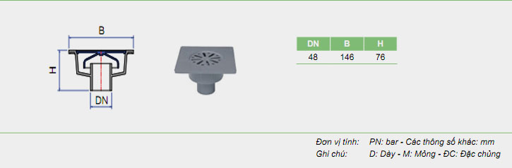 PHỄU CHẮN RÁC ( KIỂU VUÔNG)