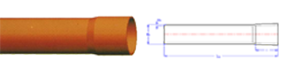 ỐNG U.PVC - DÙNG CHO TUYẾN CÁP NGẦM BƯU ĐIỆN
