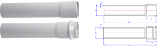 ỐNG U.PVC CỨNG HỆ MÉT