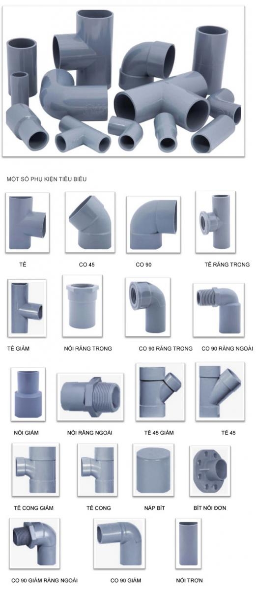 PHỤ KIỆN ỐNG NHỰA uPVC Hoa Sen